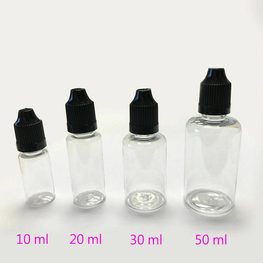 Us 10~50ml Lot Pet Dropper Plastic Bottle For Liquid Eye Drop Paints Essence Oil