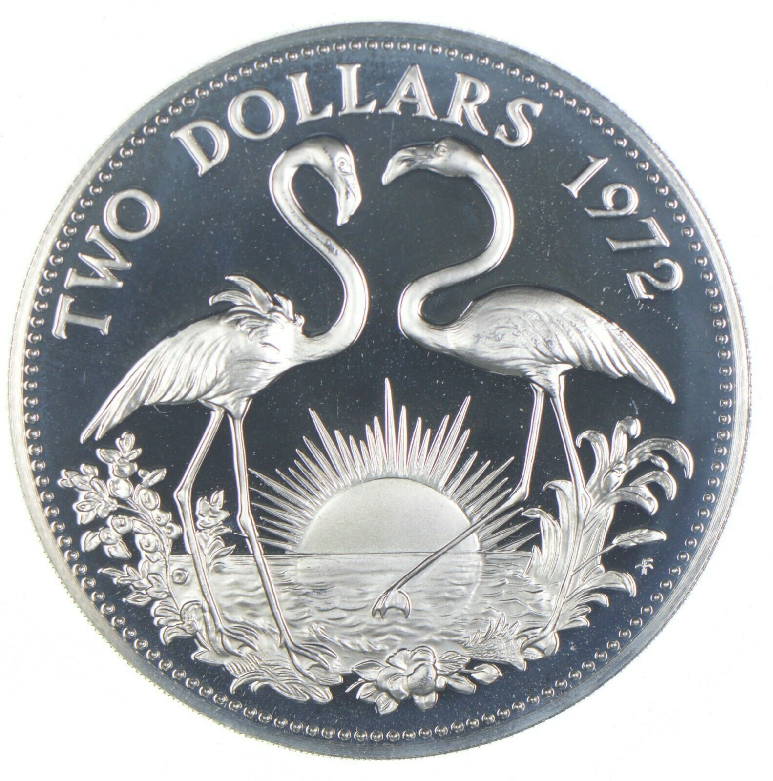 Silver - World Coin - 1972 Bahama Islands 2 Dollars - World Silver Coin *755