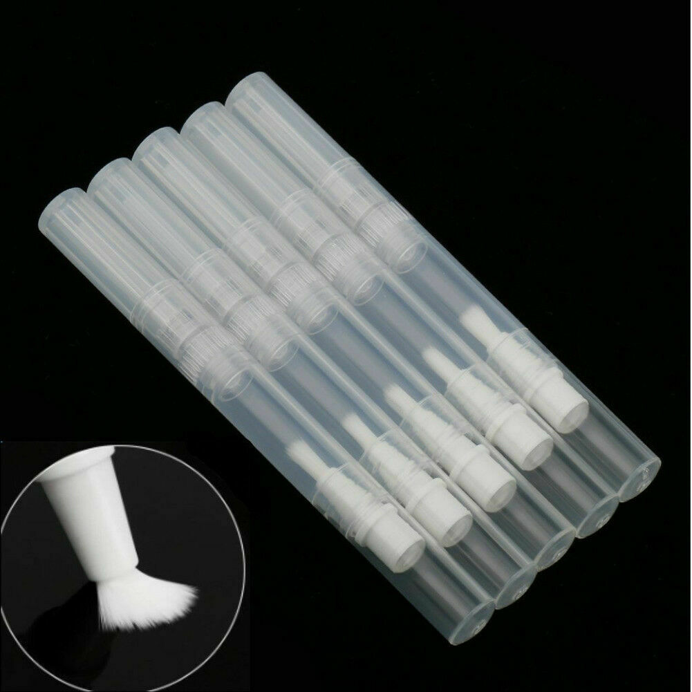 5 50 100 3ml Portable Tube Cuticle Oil Container Empty Twist Pen With Brush