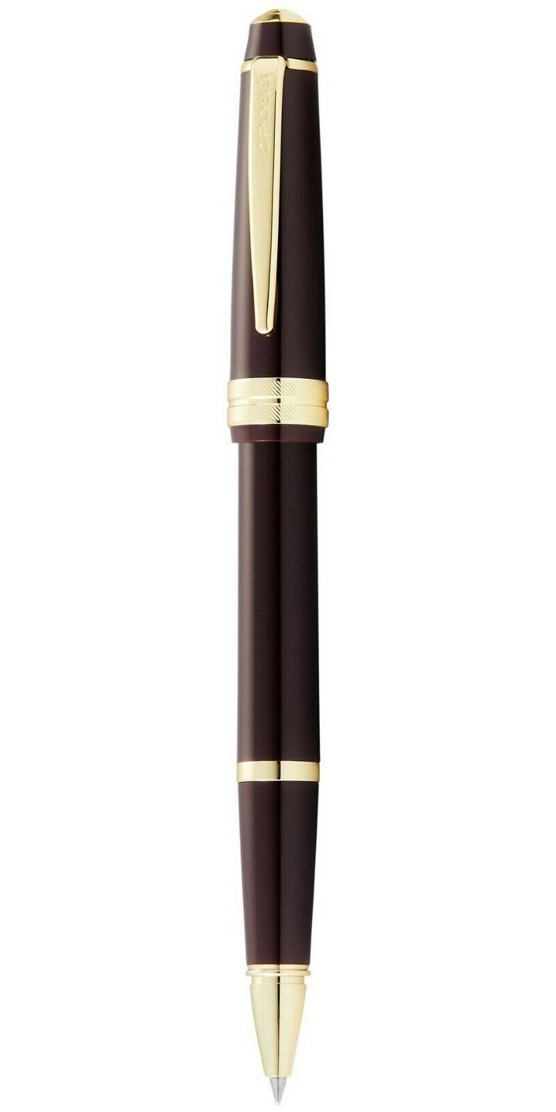 Cross Bailey Light Burgundy & Gold Trim Rollerball Pen At0745-11 New In Box