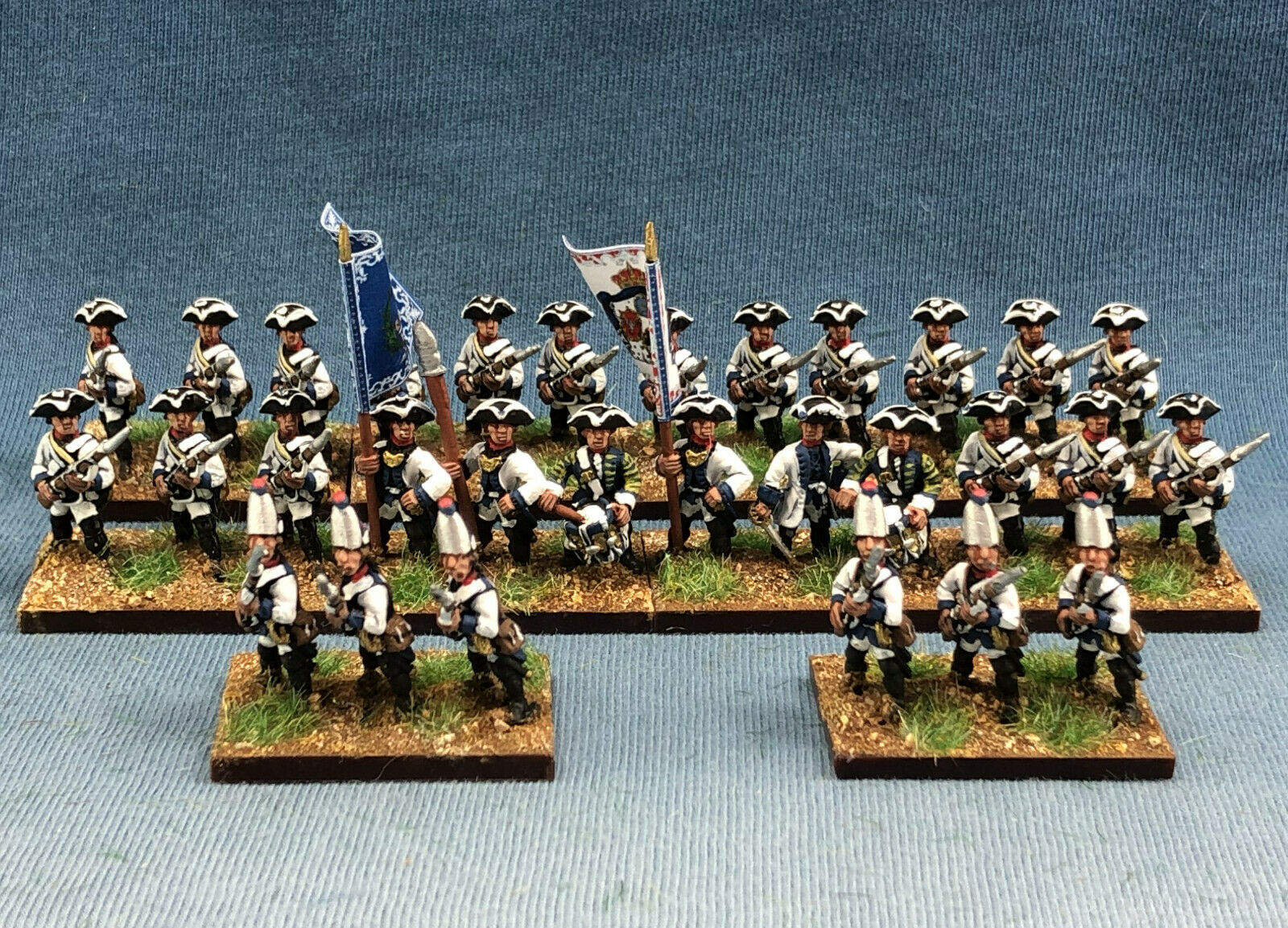 15mm Seven Years War Wgs Painted Saxony Minckwitz Infantry Ya19