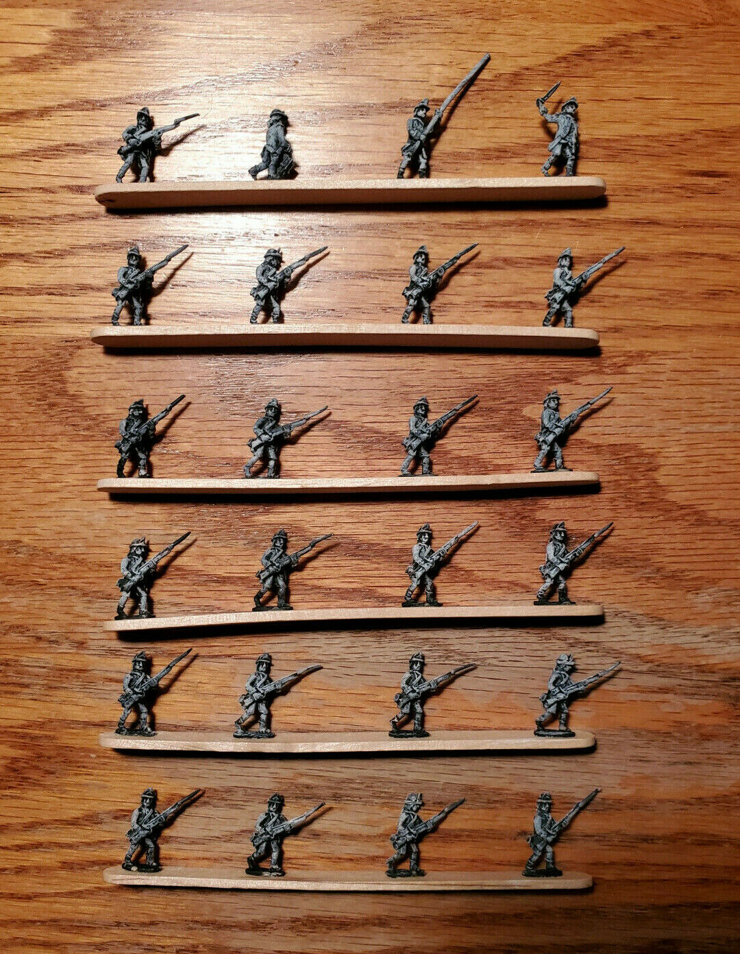 Musket Miniatures, 15mm, Awi, American Light Infantry X 24 Figures