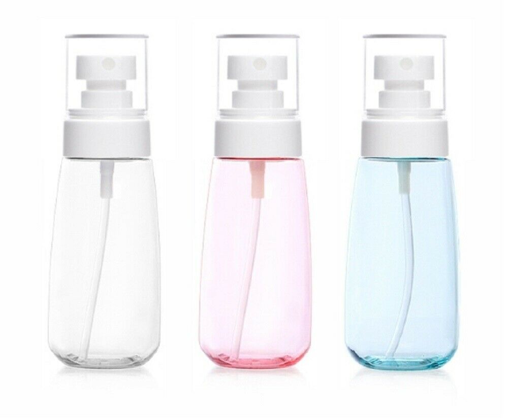 3ps 30/60ml Travel Transparent Plastic Perfume Atomizer Empty Misty Spray Bottle