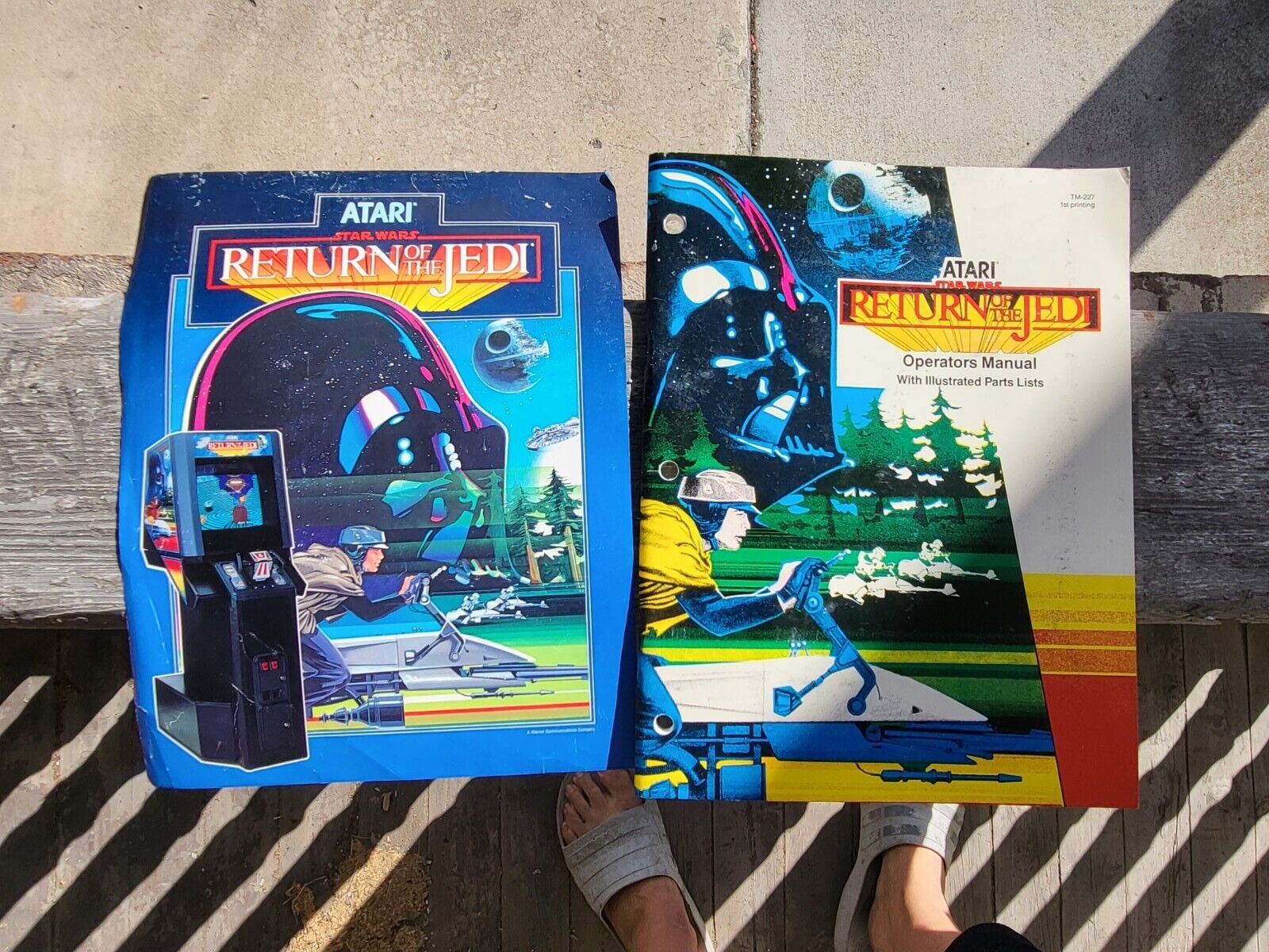 Star Wars Return Of The Jedi Atari Vintage Arcade Manual Schematics Flyer