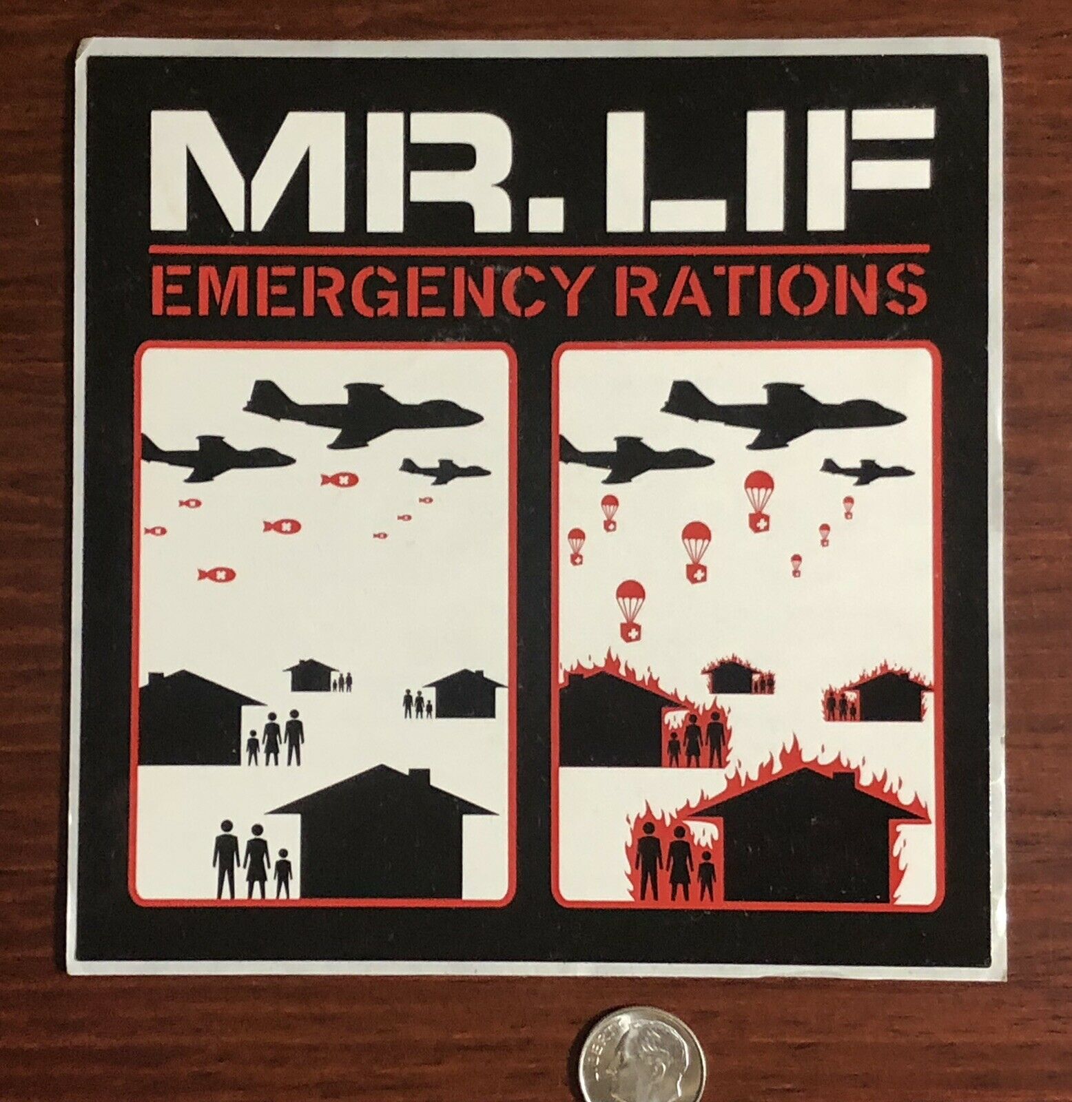 Rare Mr. Lif Emergency Rations Promo Sticker Vtg Hip-hop Rap