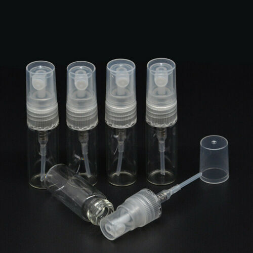 5pcs Atomizer Glass Refillable Perfume Spray Empty Bottle 2-10ml Travel Portable