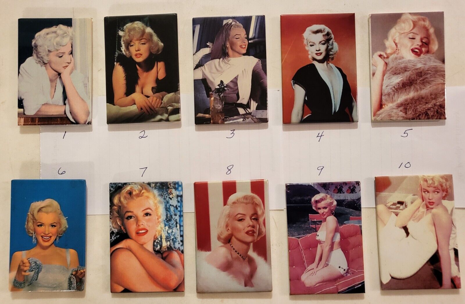 Marilyn Monroe - Magnets - Color Poses - You Pick $5 Each