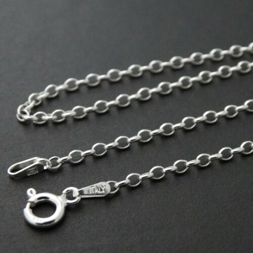 2.1mm Rolo Chain Necklace - 925 Sterling Silver - 030 Rollo 16" 18" 20" 24"