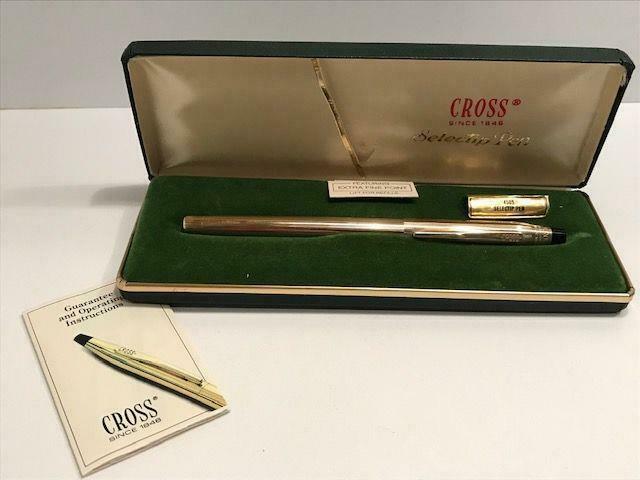 Cross Selectip 10k Gold Filled Pen With Case No. 4505