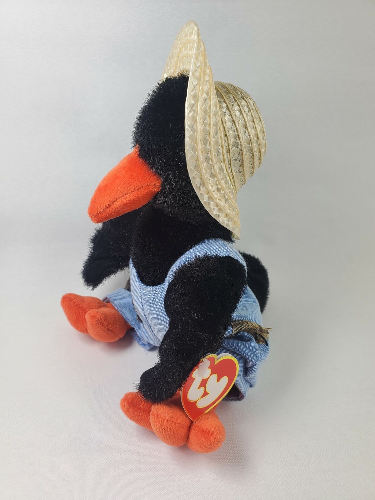 Cawley Ty Attic Treasures 1993 Style 6090 Tag Error Poseable Mwmt 10" Crow