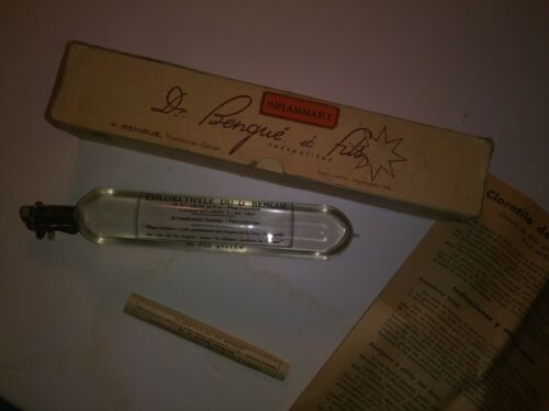 Local Anaesthesia Paris France Antique Rare Science Historical Dr. Medical Glass