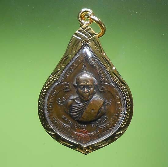 Perfect Lp Tim Old Thai Buddha Amulet Pendant Very Rare !!!