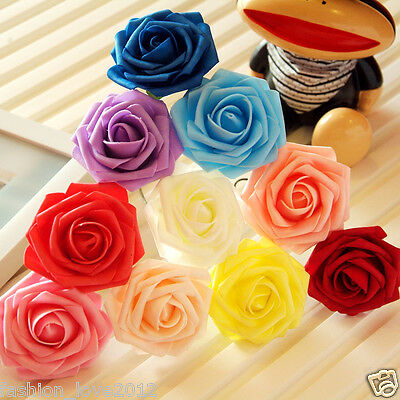 100pcs Real Touch Flowers For Wedding Decorations Table Centerpieces Fake Roses