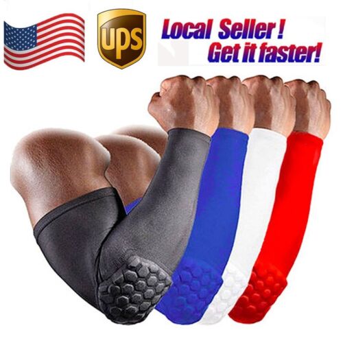 Honeycomb Pad Elbow Sleeve Compression Support Arm Brace Support Pads Protective