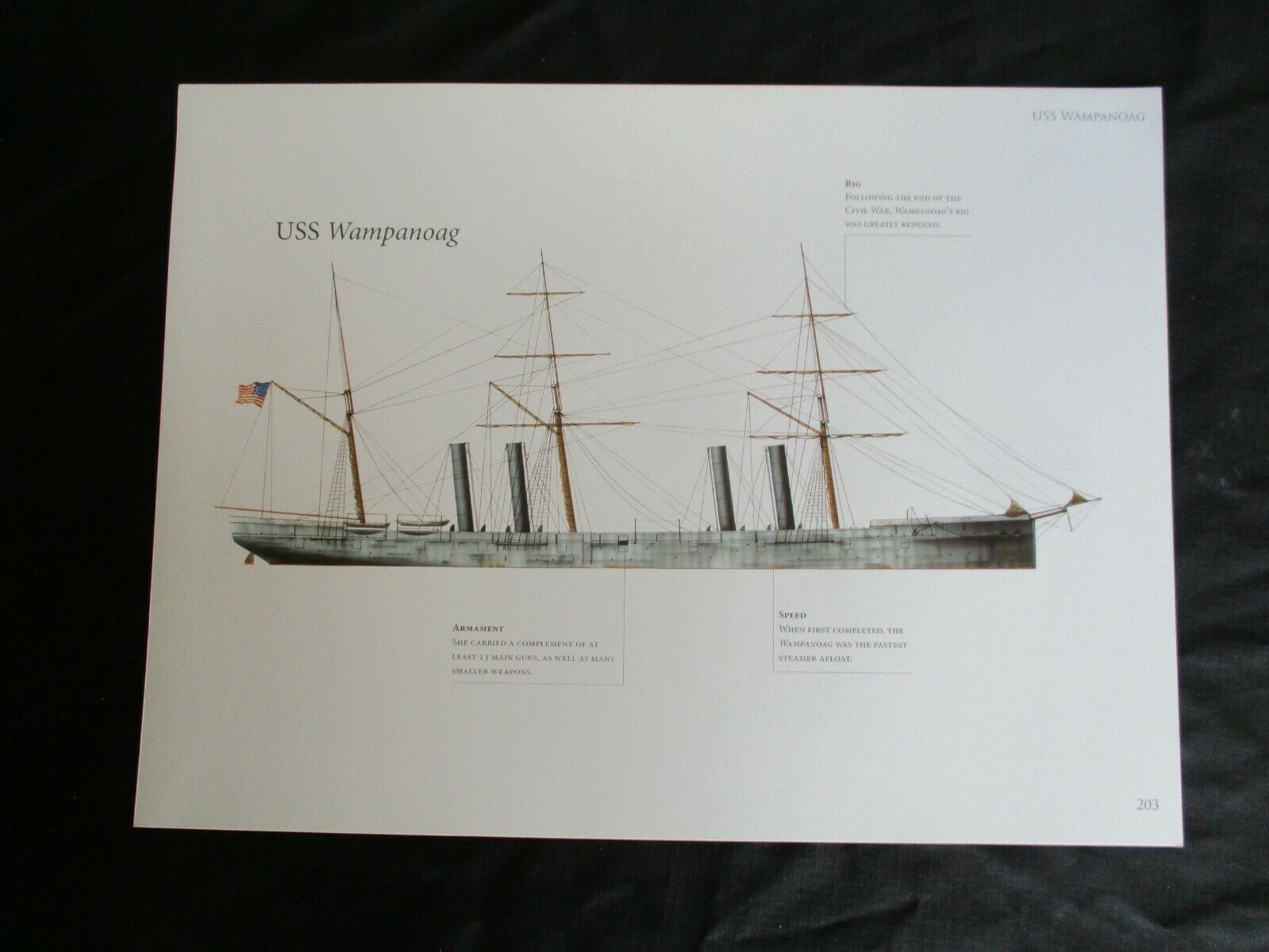 Civil War Union Warship Print - Uss Wampanoag - See My Ironclad Prints