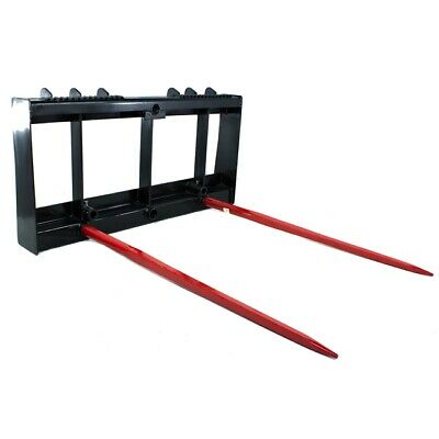 Titan Attachments Hd Universal Skid Steer Hay Spear Attachment With 49" Spears
