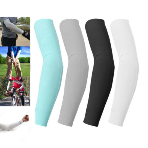 2/10 Pcs Sports Tattoos Cooling Arm Sleeves Cycling Golf Sun Uv Cover Protection