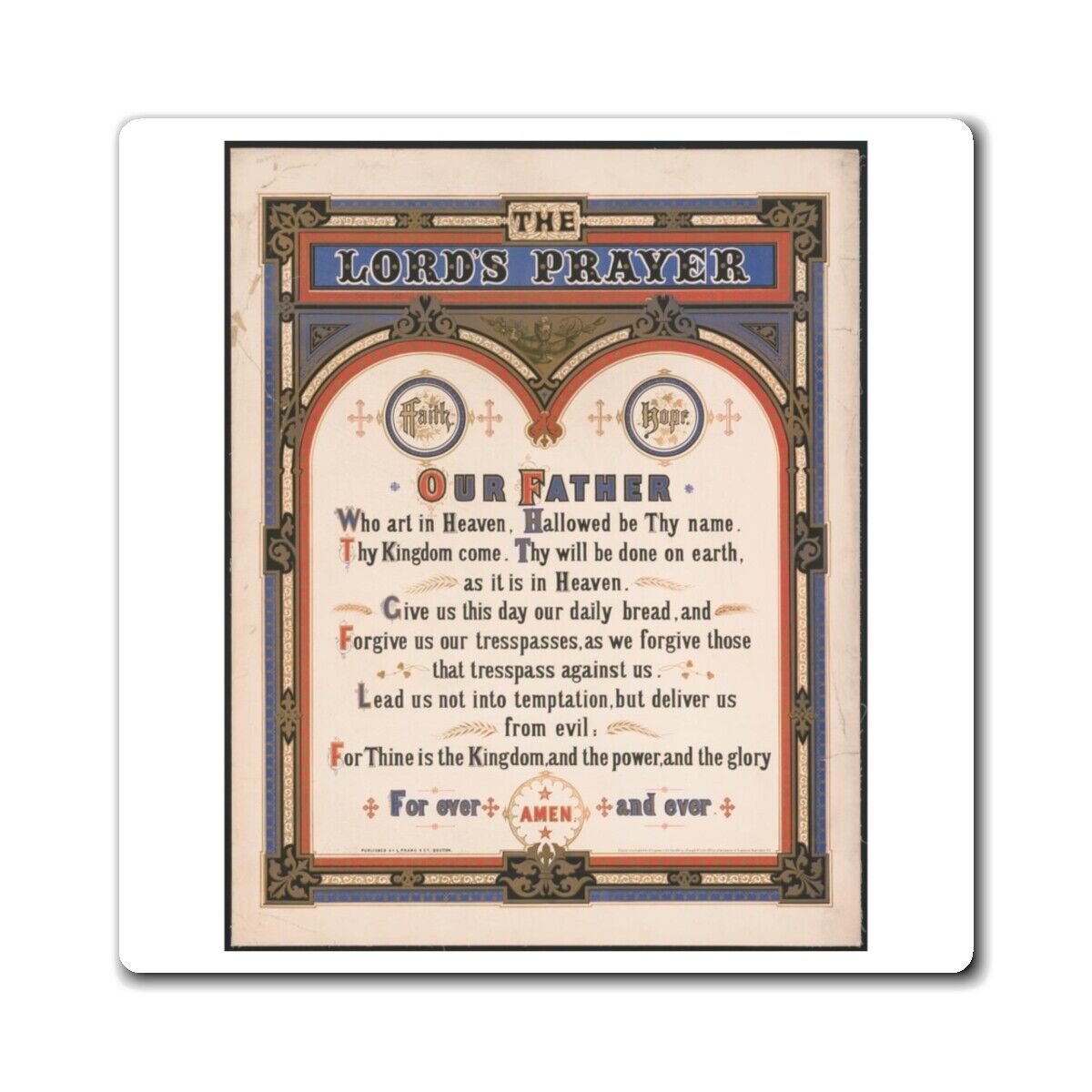 Lord's Prayer Fridge Magnets