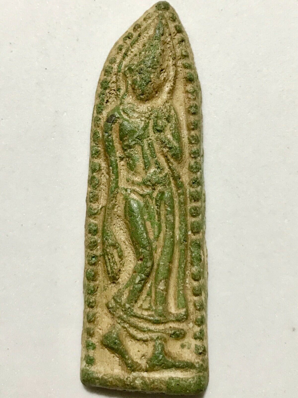 Phra Leela Lp Rare Old Thai Buddha Amulet Pendant Magic Ancient Idol#6
