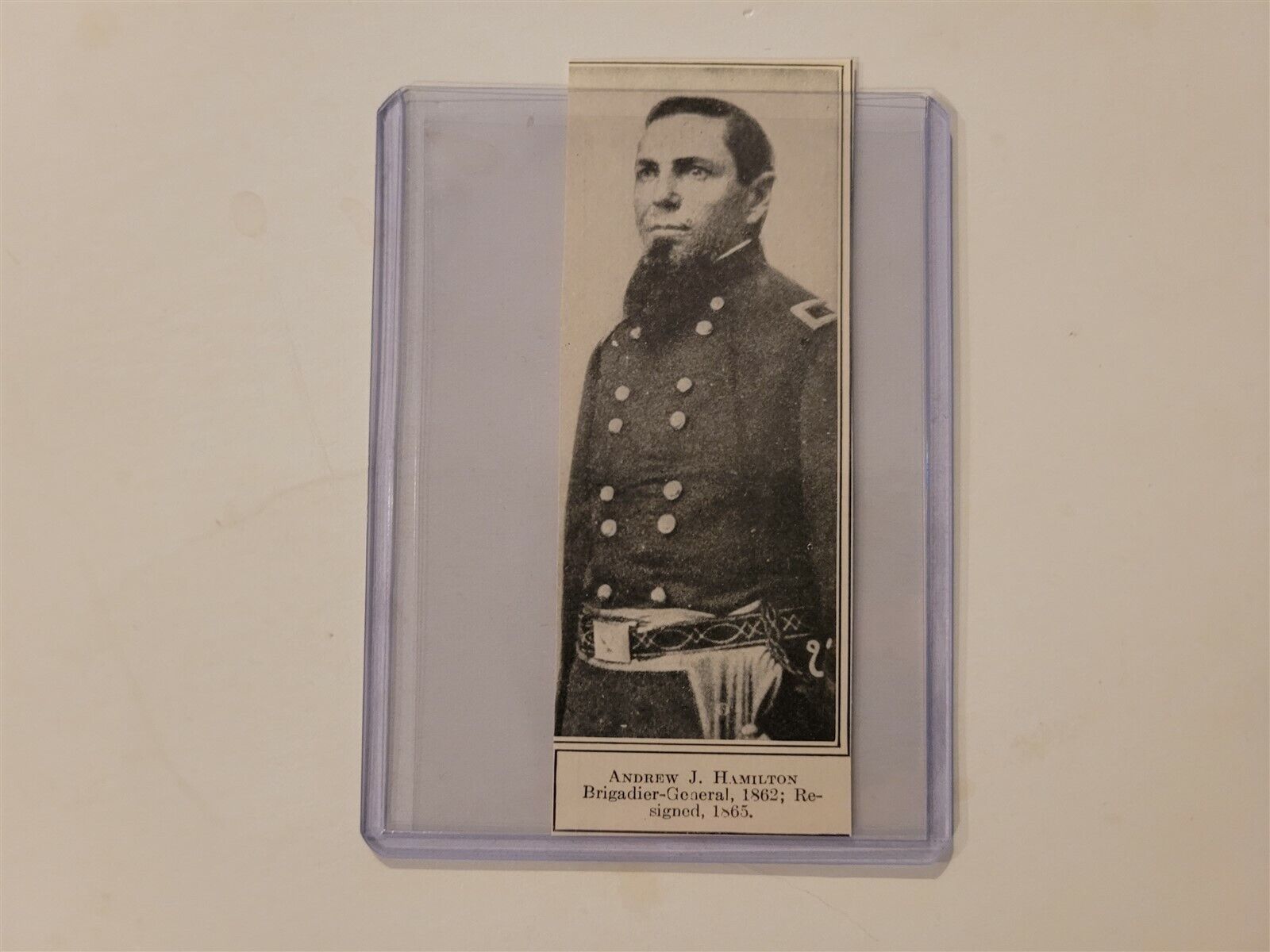 Andrew J. Hamilton 1911 Civil War Portrait Rrc Panel Rare!