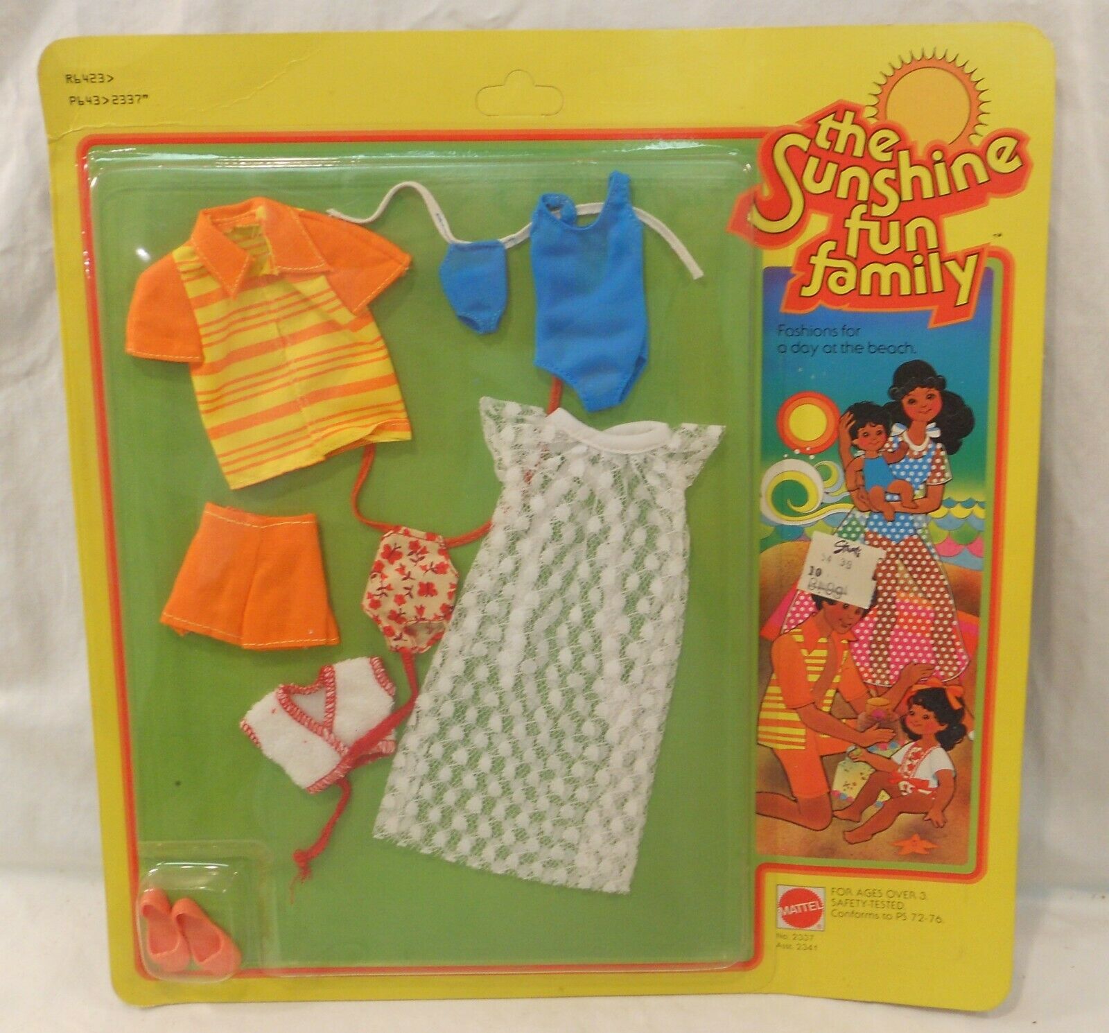 Nos Vintage 1977 Mattel The Sunshine Family Fashion Outfits Clothes 2337