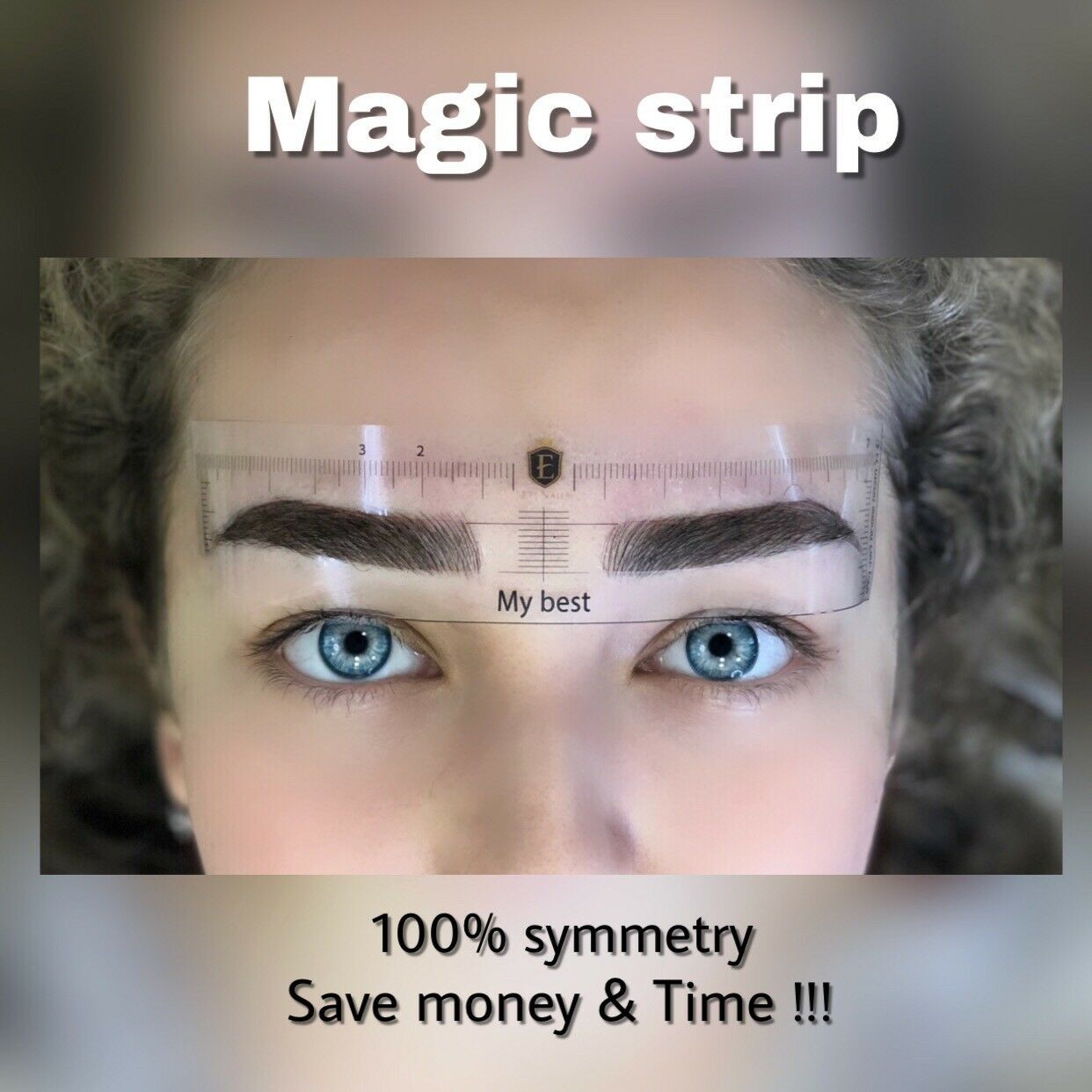 Perfect Disposable Eyebrow Ruler Stickers Stencil Microblading Tattoo Makeup