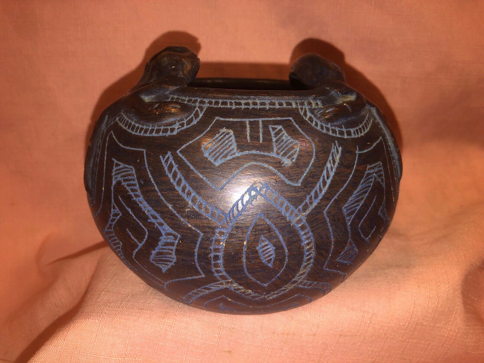 Handmade Amazonian Pottery Bowl Brazil