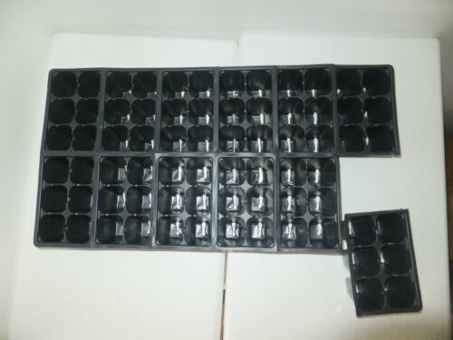 Set Of 10 Sheets 1206 Tray Inserts Packs New Plastic (720 Cells; Fills 10 Flats)