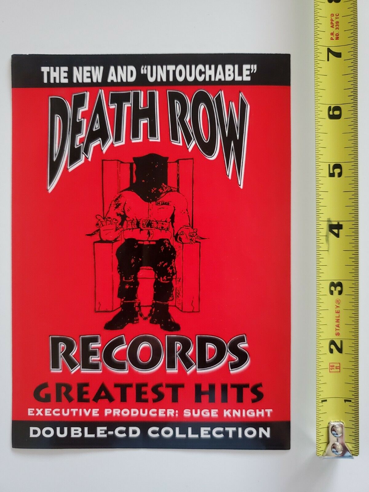 Rare 1996 Death Row Records Promo Sticker Greatest Hits Original Hip Hop Rap