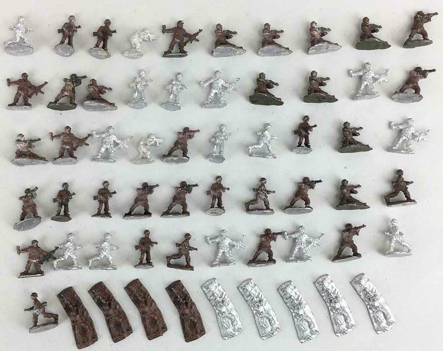 Lot Historical Loose Mini 15mm Wwii German Troop Collection #2 Nm