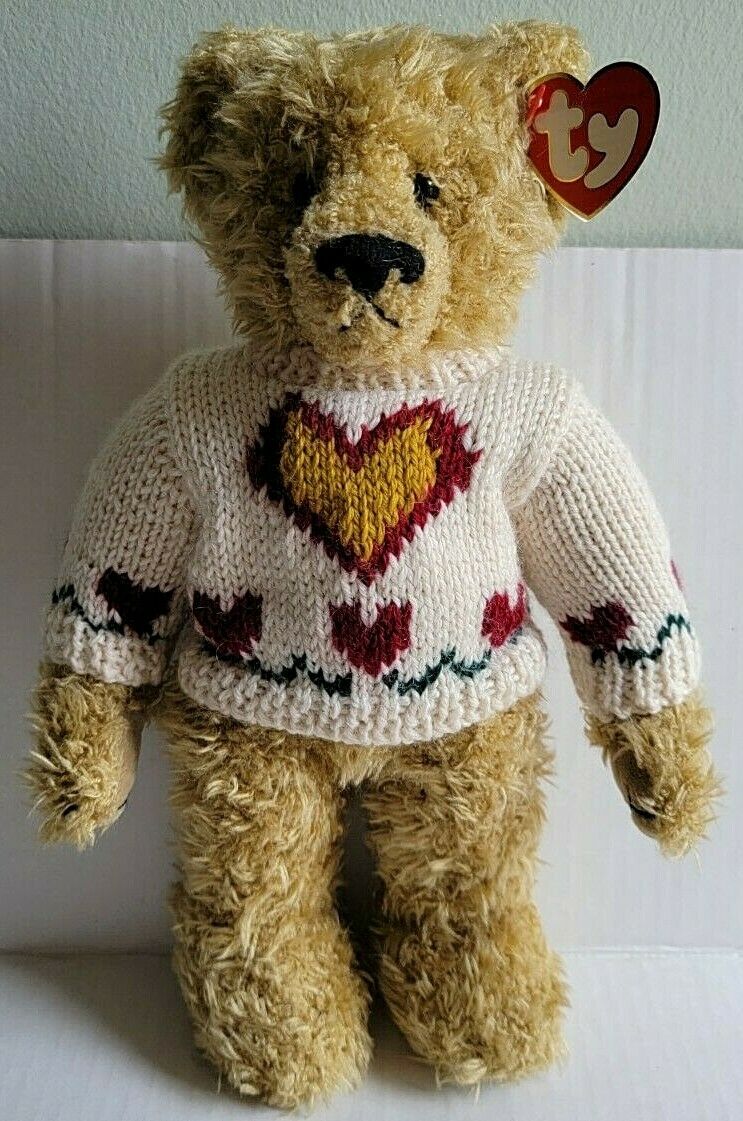 Ty Brand Heartly The Teddy Bear From Attic Treasures Collection - 12" Tall