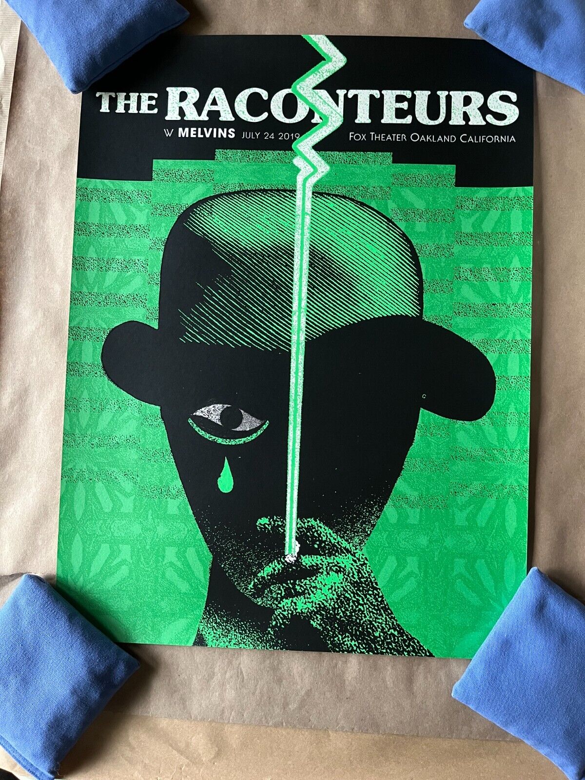 The Raconteurs Oakland Ca Fox Theater 2019 Poster 18x24 Numbered Jack White