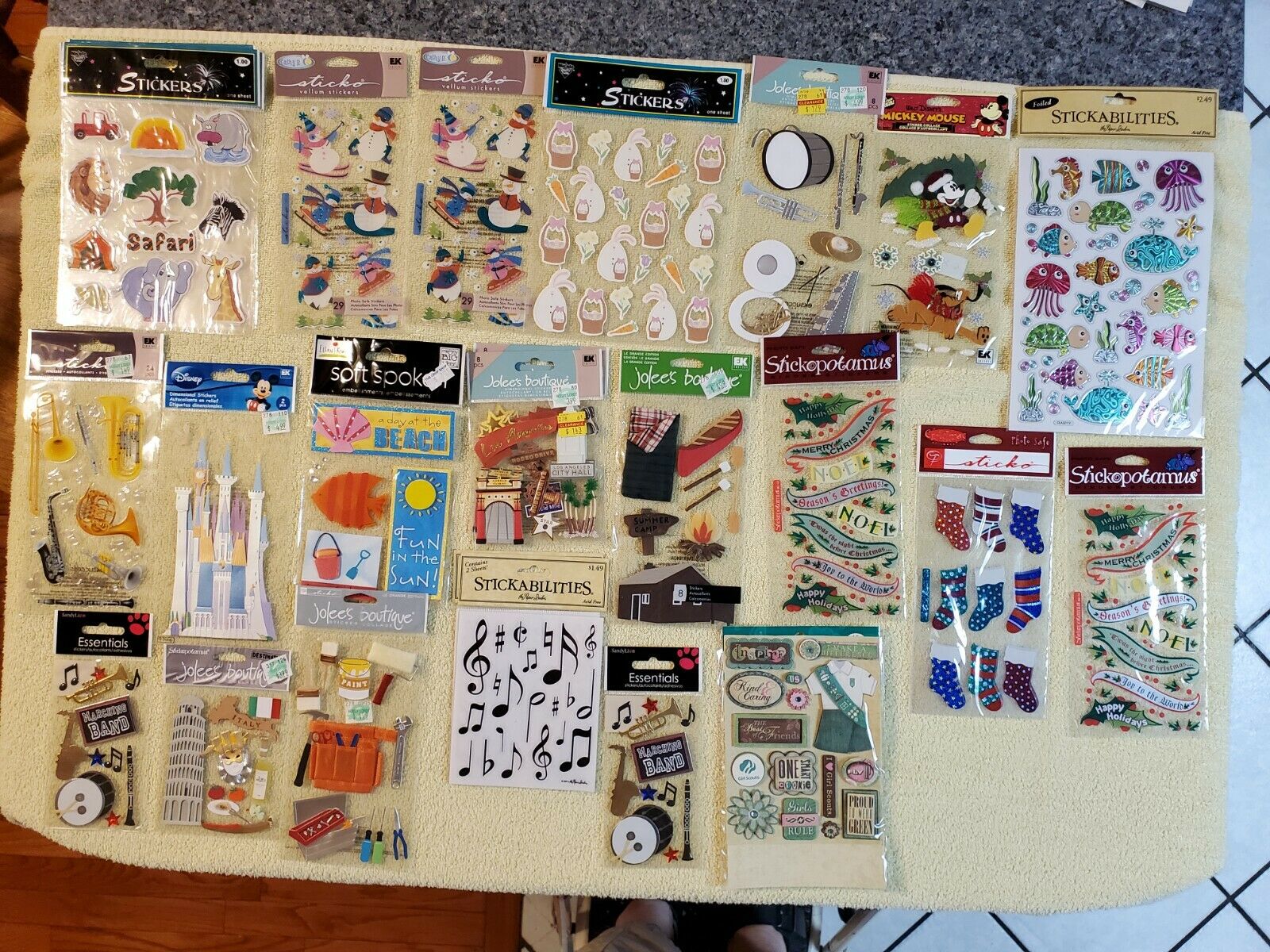 Lot Of Stickers For Scrapbooking And Paper Crafts *new*