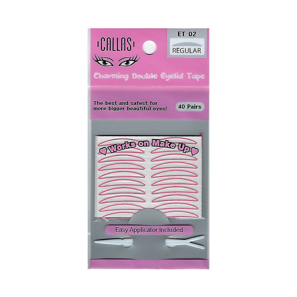 Callas Charming Double Eyelid Tape With Easy Applicator 40 Pairs (et02 Regular)