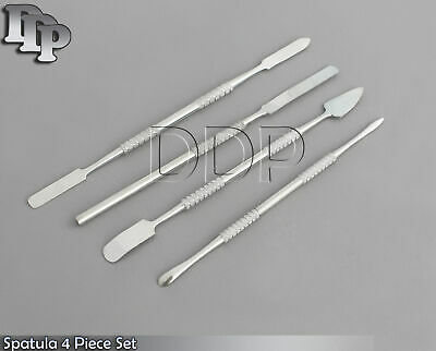4 Pcs Stainless Steel Cosmetic Make Up Mixing Spatula Tool For Palette Nails Set