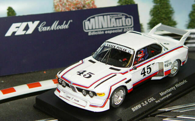 Fly 96036 1:32 Bmw 3'5 Csl Monterey Historic E-682 Rug Cunningham #45 Slot Car