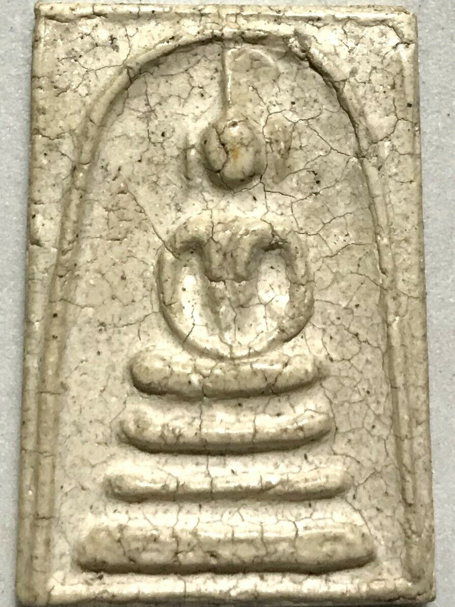 Phra Somdej Lp Rare Old Thai Buddha Amulet Pendant Magic Ancient Idol#477