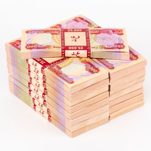 25,000 New Uncirculated Iraqi Dinar (25k) Iqd Banknotes