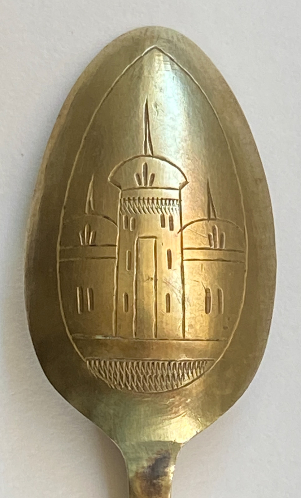 Middle Eastern? Etched Collectors Tea Spoon - Free Shipping