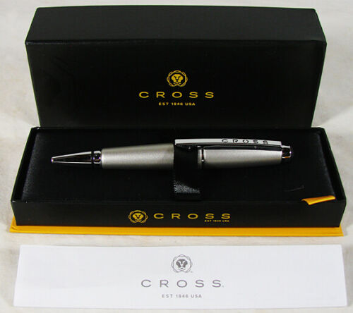 Cross Edge Rollerball Pen Sonic Titanium Gel New In Box At0555-5