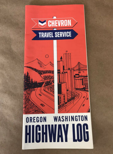 Vintage Oregon Washington Highway Log ~ Chevron Road Trip ~ 1967