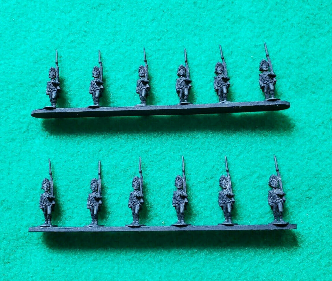 Awi, 15mm, British Grenadiers, Marching X 12 Figures, Primed