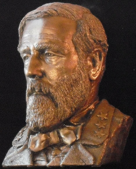 General Robert E Lee Life Size Bust From Death Mask Monumental Tribute Civil War