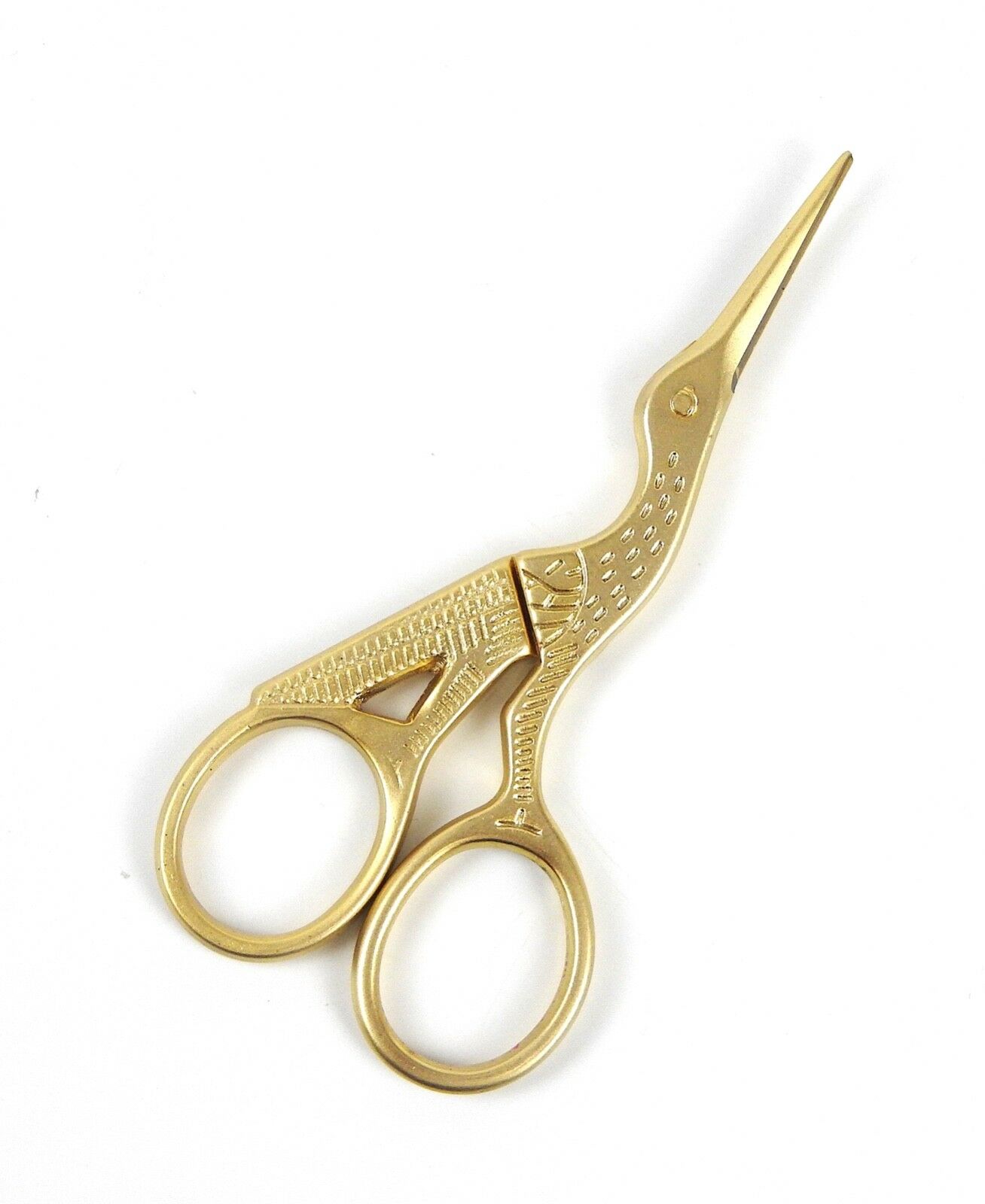 Gold Stork Eyebrow Hair Eyelash Remover Trimmer Eyebrow Scissor