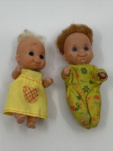 Vintage Mattel 1973 Sunshine Family Baby Sweets Nursery Doll Lot Of 2