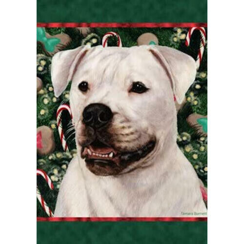 Christmas Holiday Garden Flag - American Bulldog 143001
