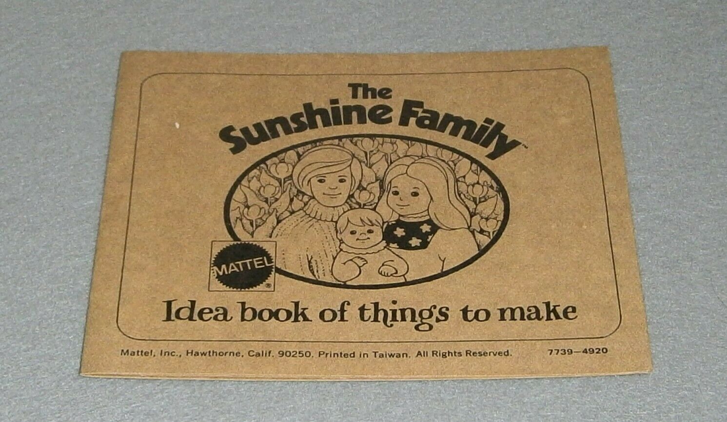 Vintage 1970's ~ The Sunshine Family Booklet ~ Idea Book Of Things To Make