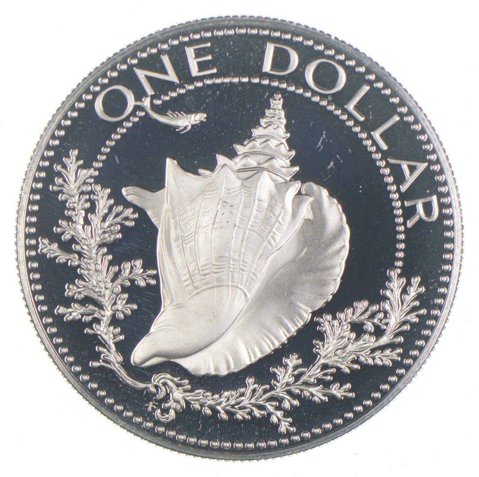 Silver - World Coin - 1974 The Bahamas 1 Dollar - World Silver Coin *700