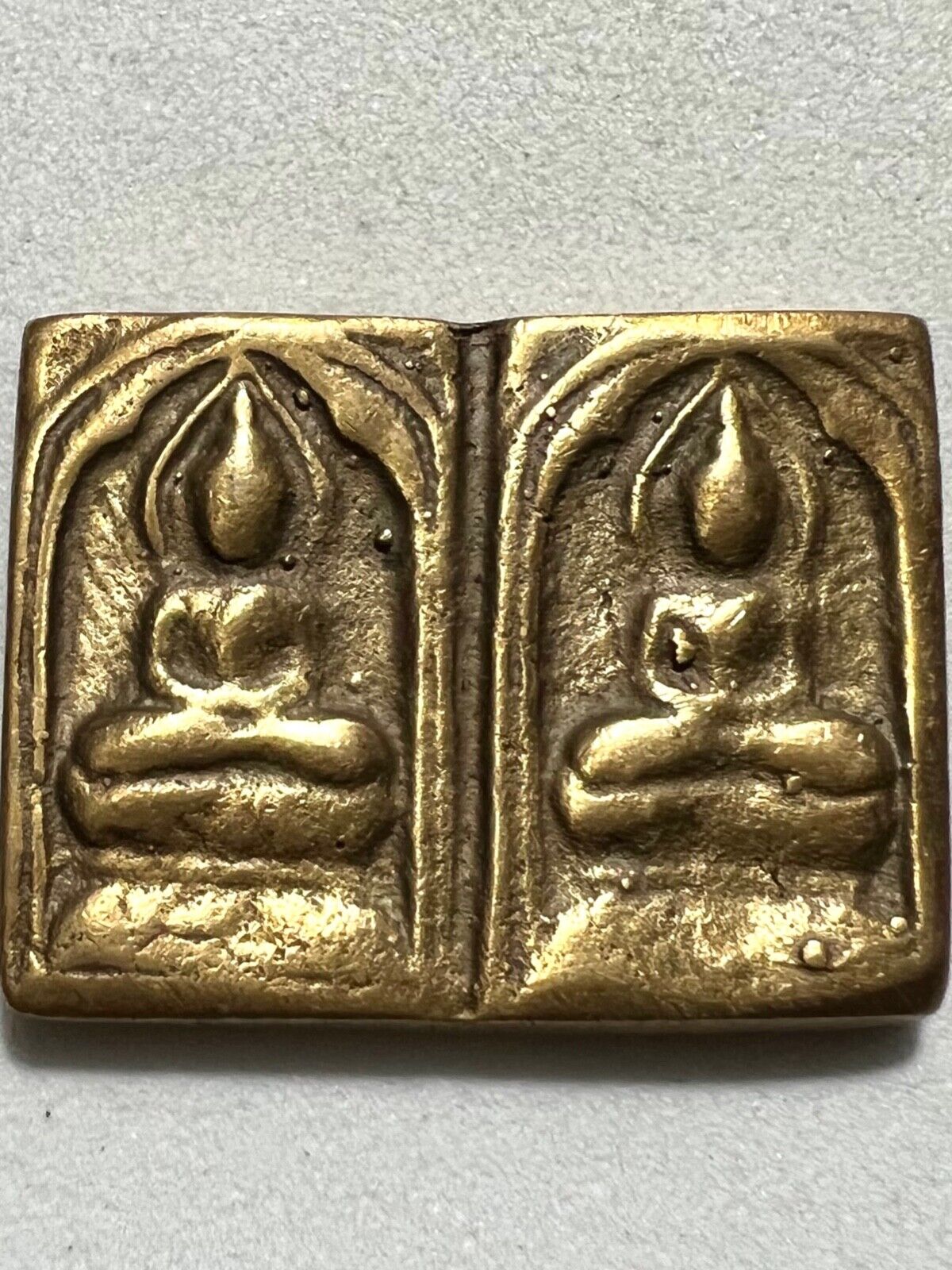 Phra Lp Suk Rare Old Thai Buddha Amulet Pendant Magic Ancient Idol#78