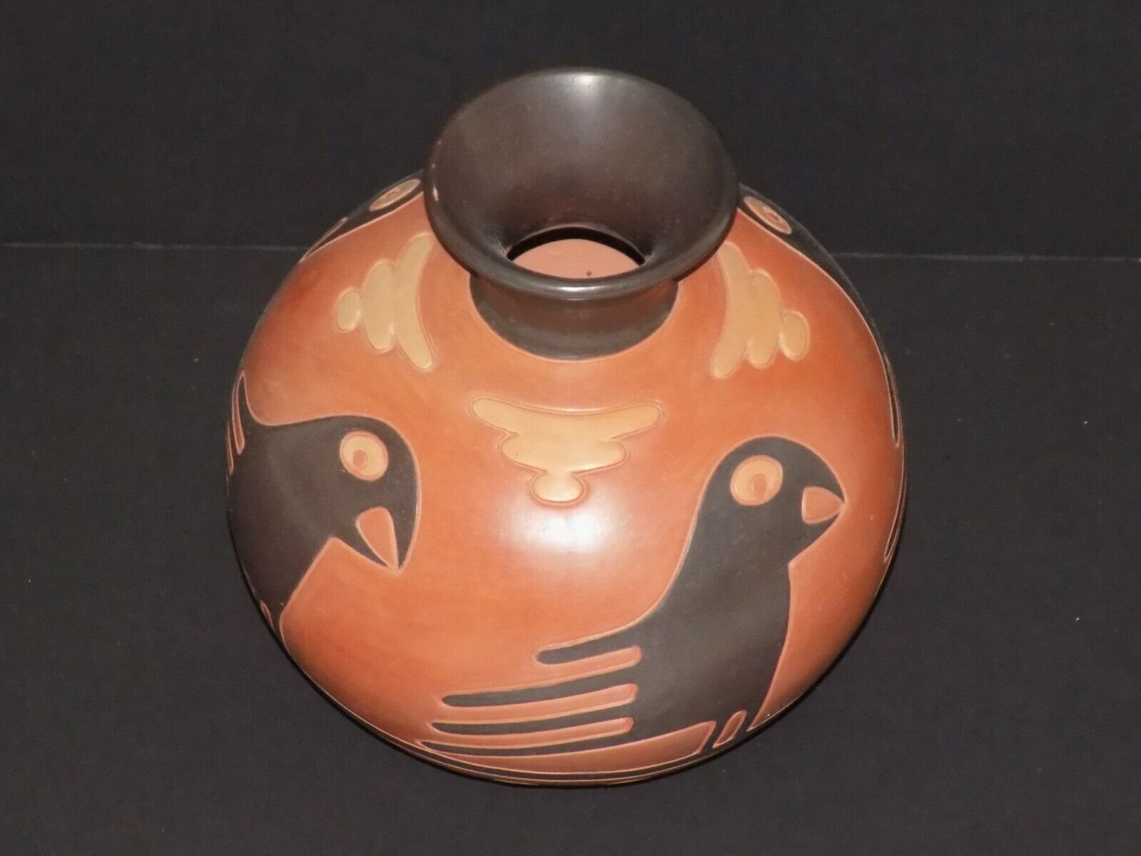 Artesanias El Zippa Hand Made Folk Art Bird Pottery Made In Columbia Rare